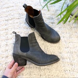 P. Monjo Leather Ankle Boot Size 8 1/2